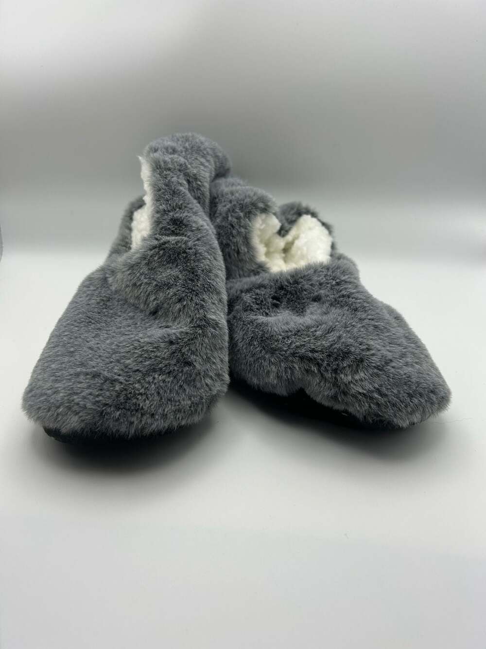 Auden Faux-Fur Slipper Socks with Gripper Bottoms